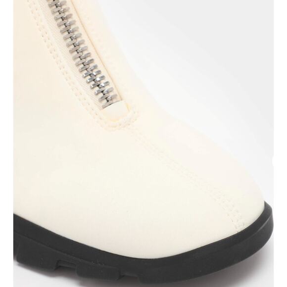 Alexander McQueen White Neoprene Slim Tread Boots Scuba Booties 37.5 NIB 1,090 - Picture 6 of 7
